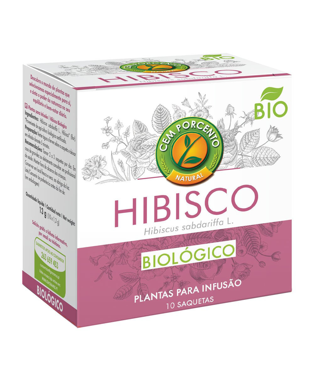 infusão hibisco bio 10 saq