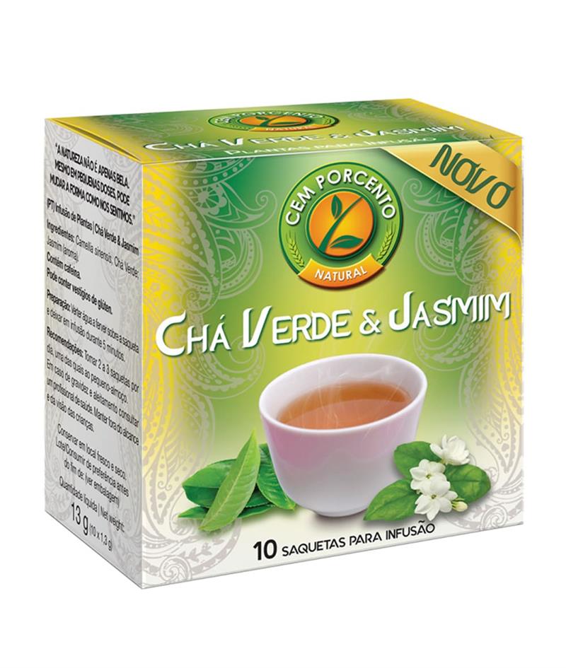 chá verde e jasmim infusão 10 saq