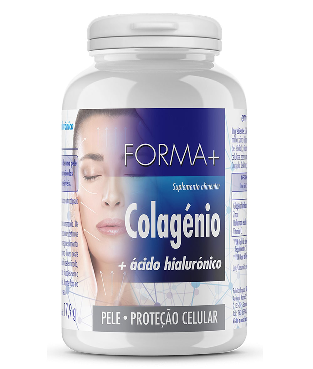 colagénio + ácido hialurónico 30 cápsulas