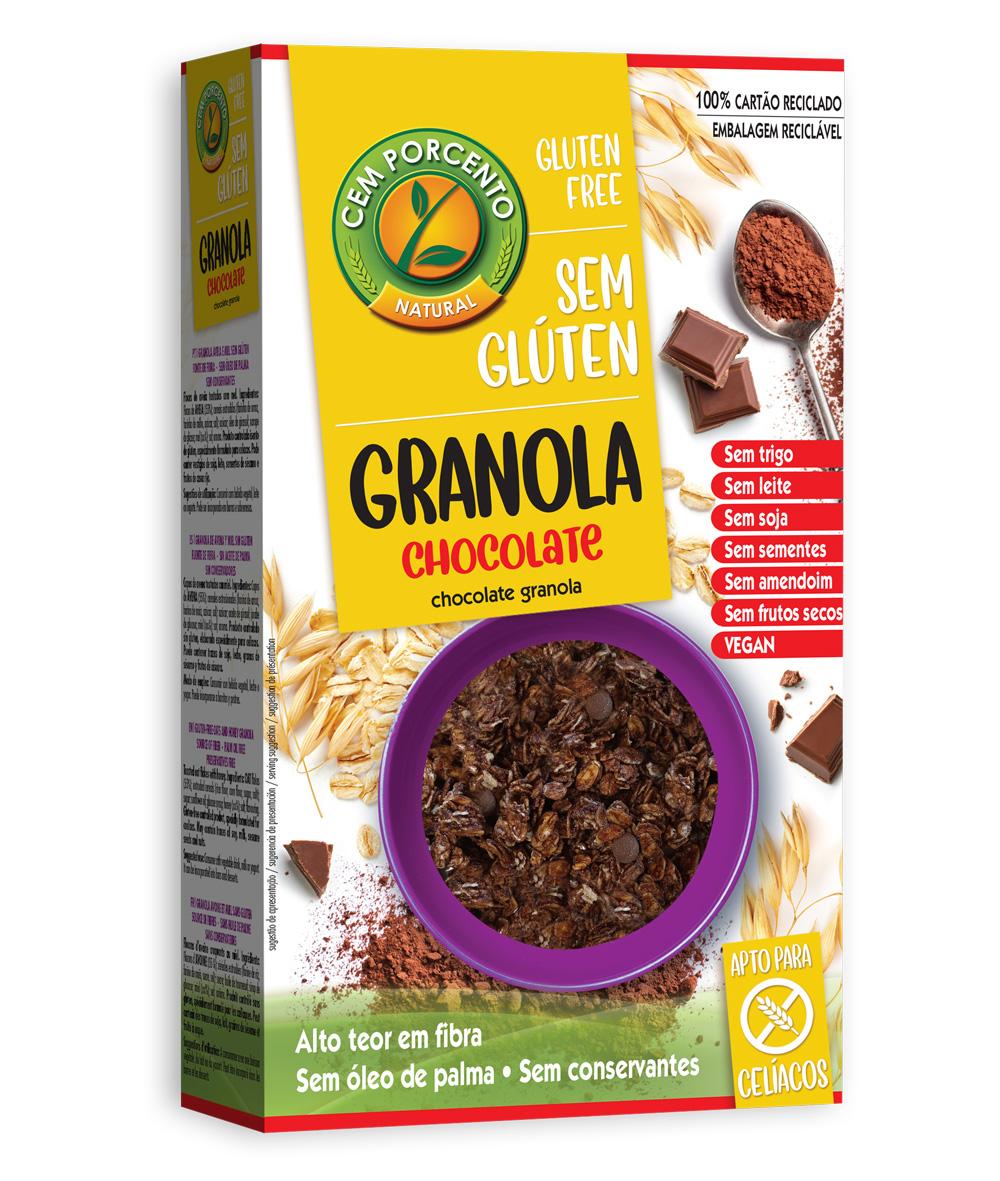 granola chocolate sem glúten 300g