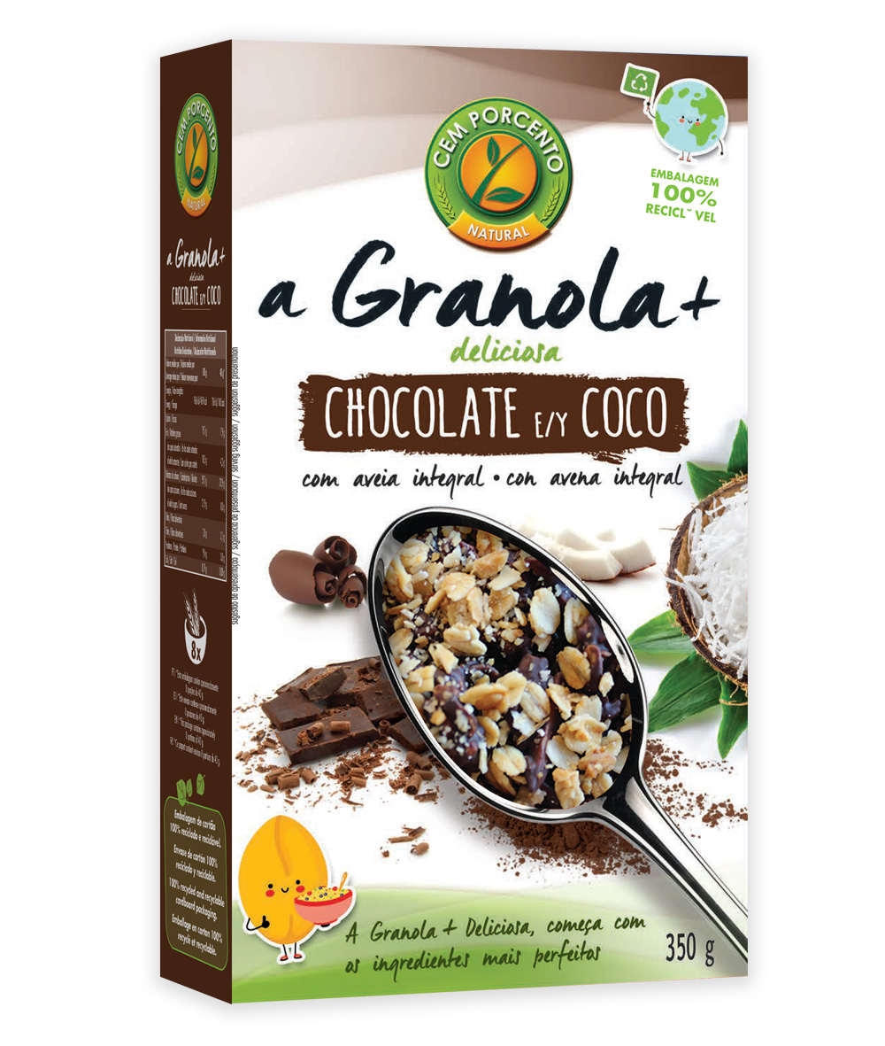 granola + deliciosa chocolate e coco 350g