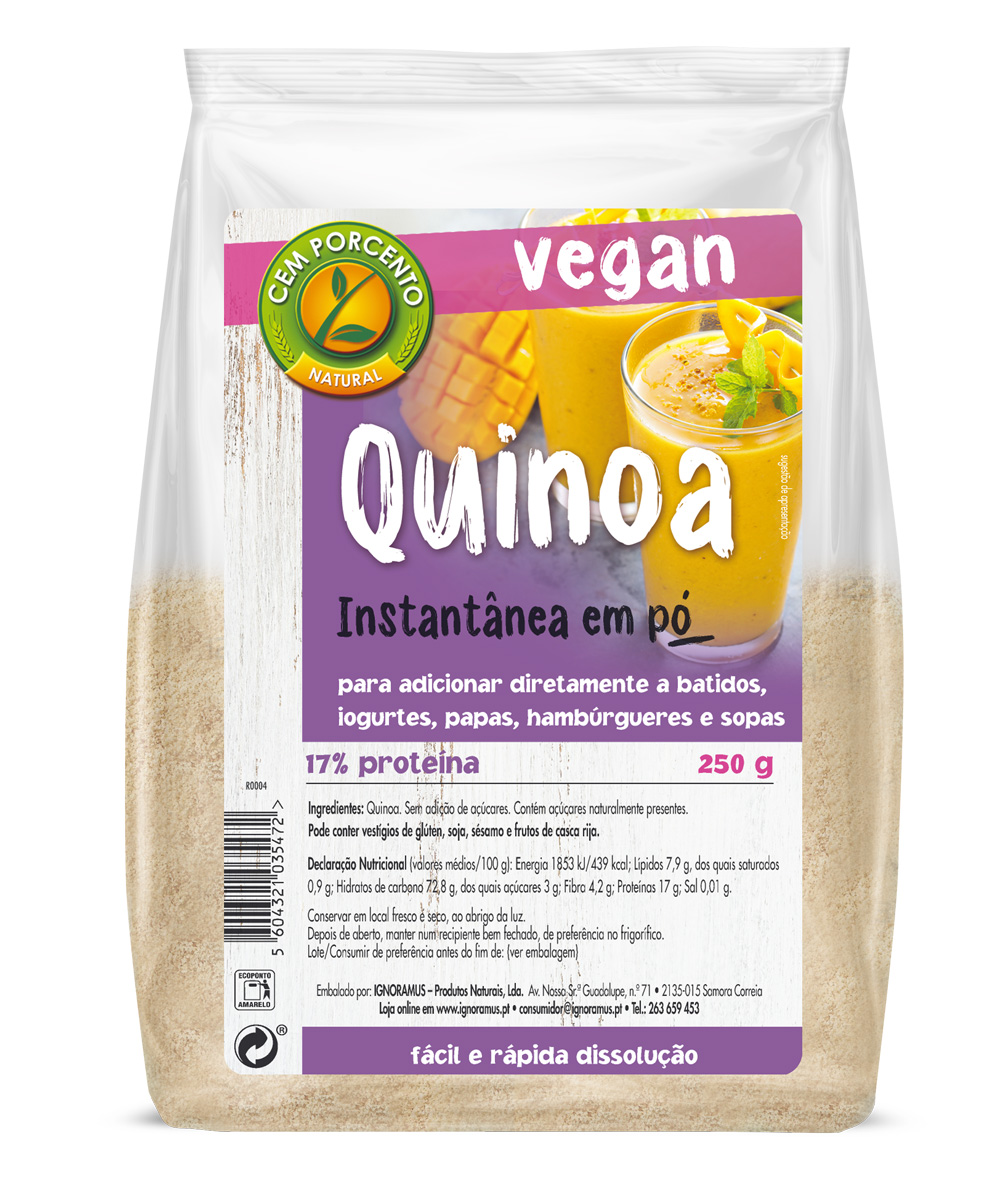 quinoa instantânea em pó 250g