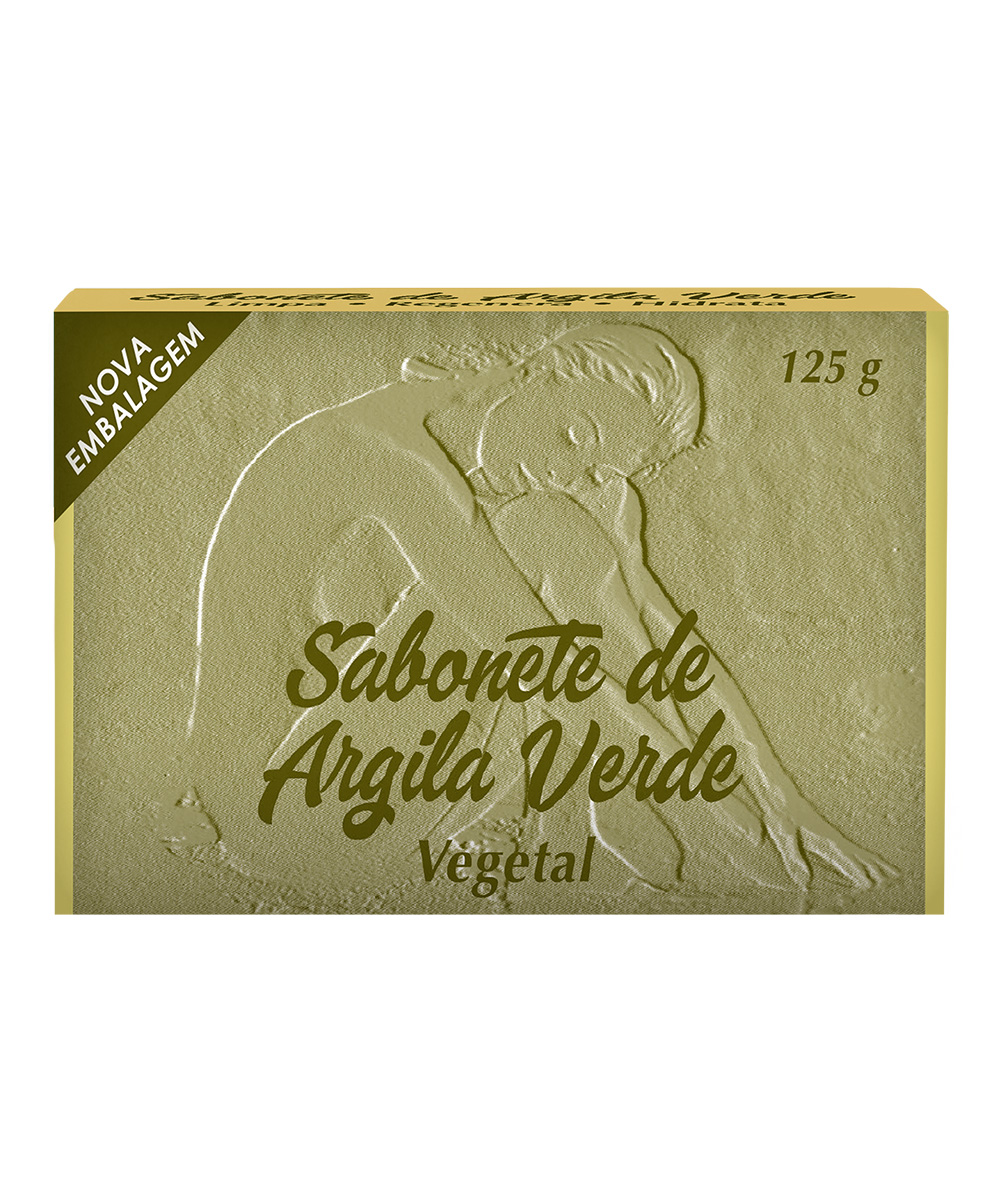 sabonete de argila verde vegan 125g