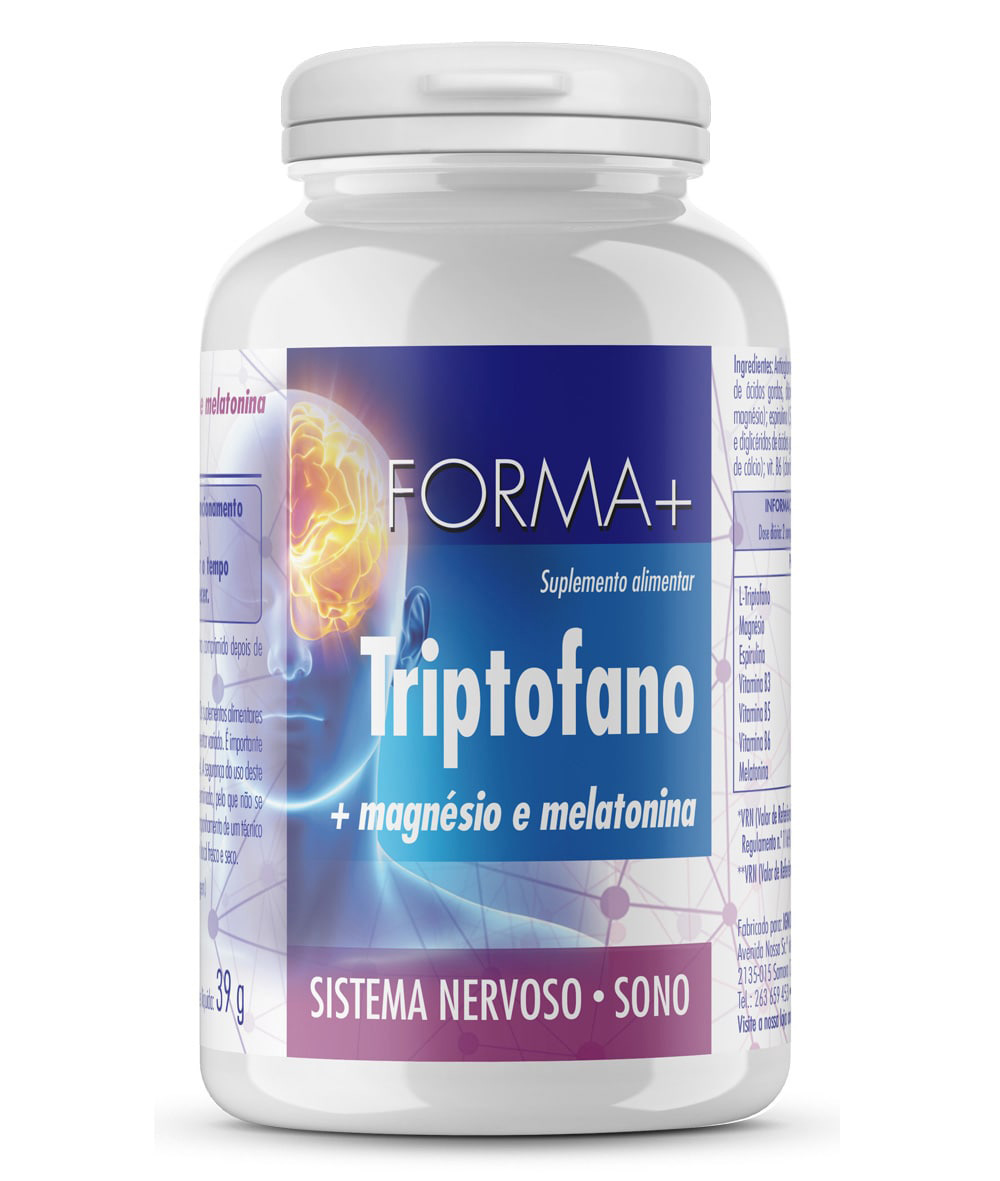 triptofano + mag. e melatonina 30 comprimidos